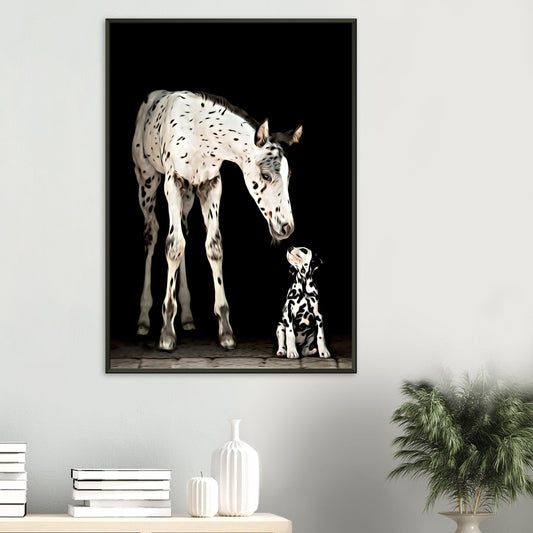 "Puppy Love" Metal Framed Poster