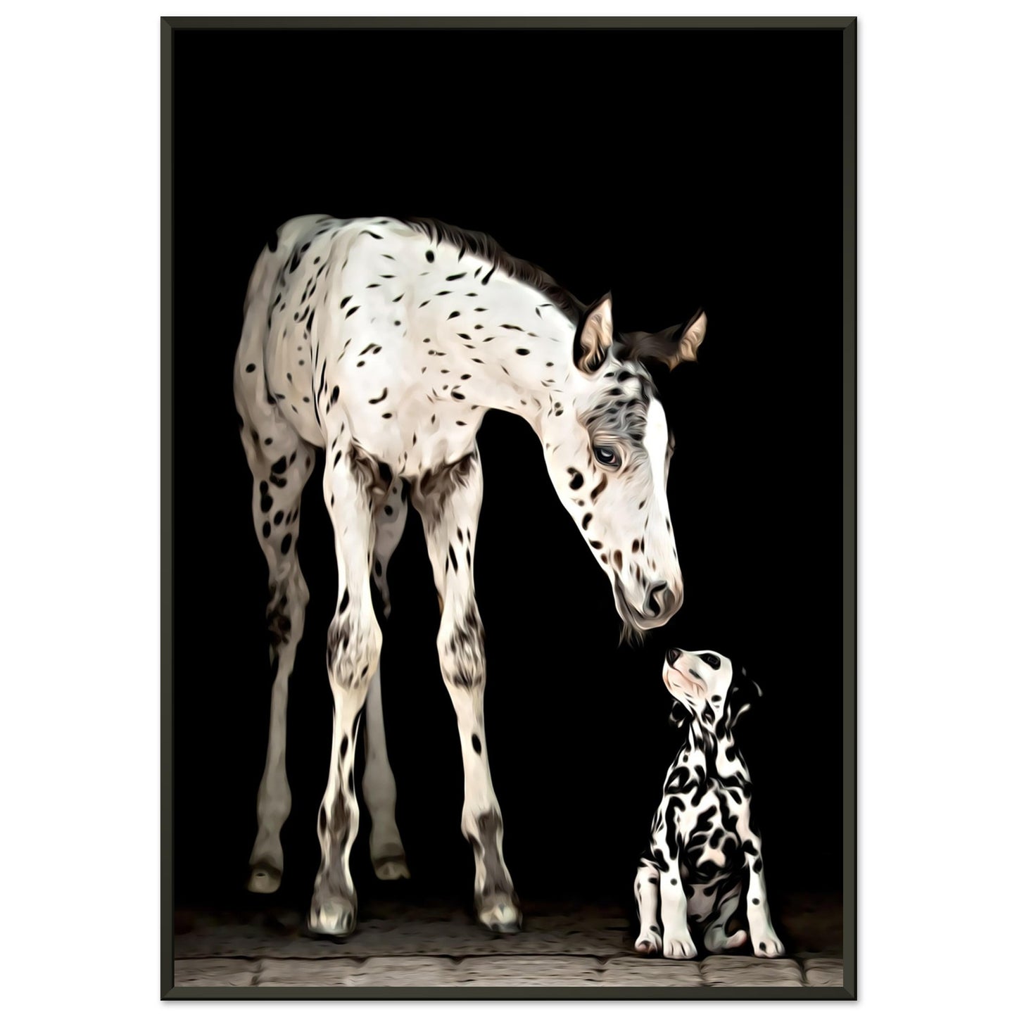 "Puppy Love" Metal Framed Poster